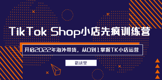 tiktok小店怎么卖货：2022年海外带货，从0到1掌握tiktok小店运营