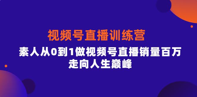 视频号怎么直播带货：从0到视频号直播销量百万，行动派·视频号直播训练营