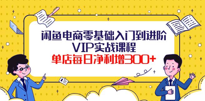 闲鱼赚钱项目：单店日净利增300+，闲鱼电商零基础入门到进阶实战课