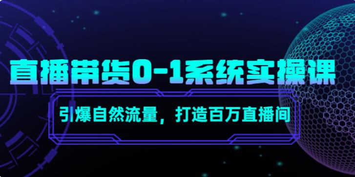 怎样开直播卖东西：直播带货0-1实操，引爆自然流量，打造百万直播间