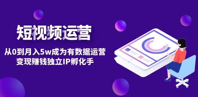 【副业4195期】短视频怎么赚钱：从0到月入5w短视频自然流变现赚钱独立IP孵化教程